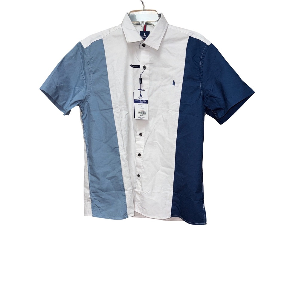 Regatta Sport Men M Cotton Blend Golf Office Work Nautical Preppy Coastal Summer